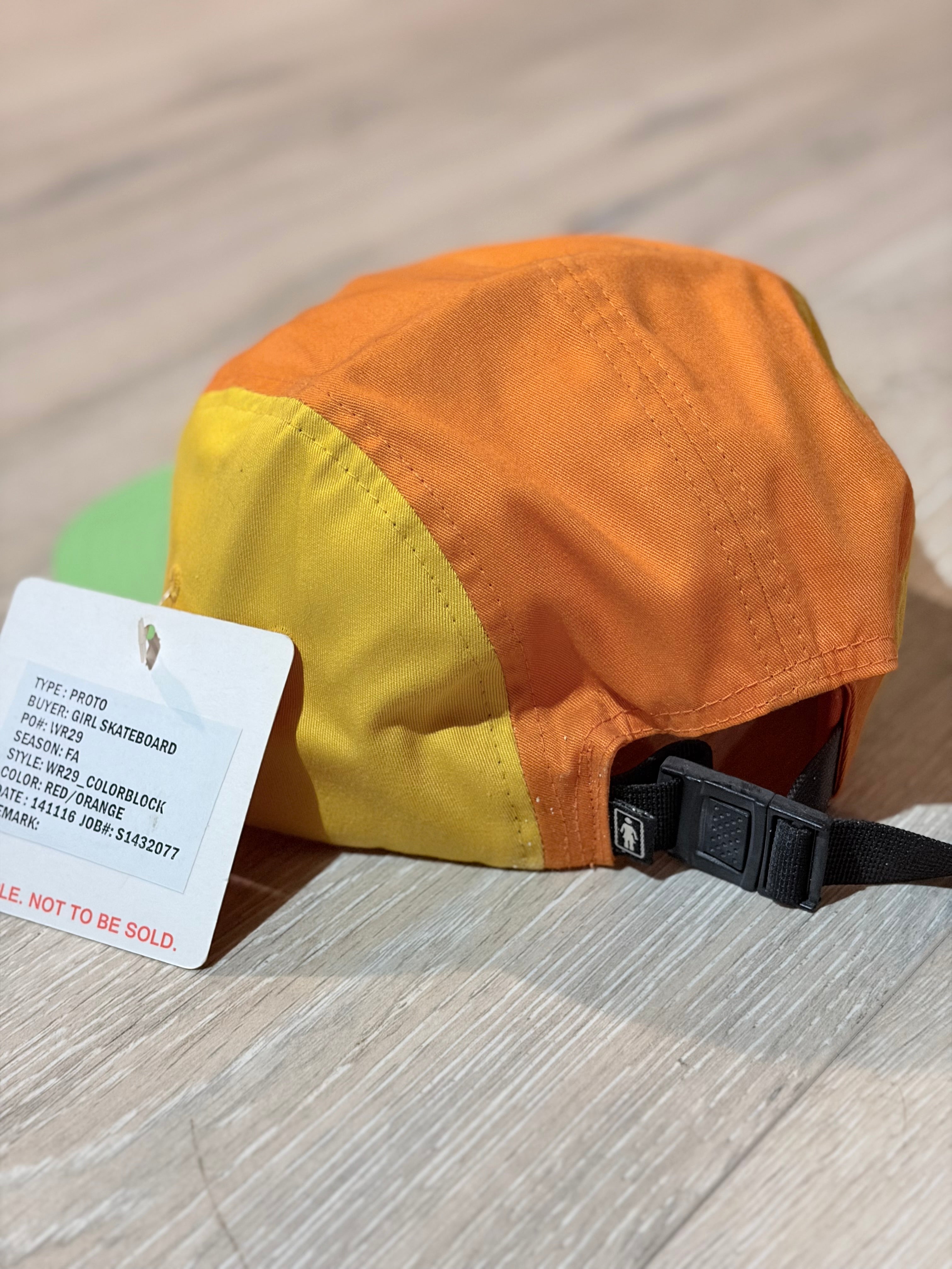 Girl Skateboard Company 5 panel hat multi color