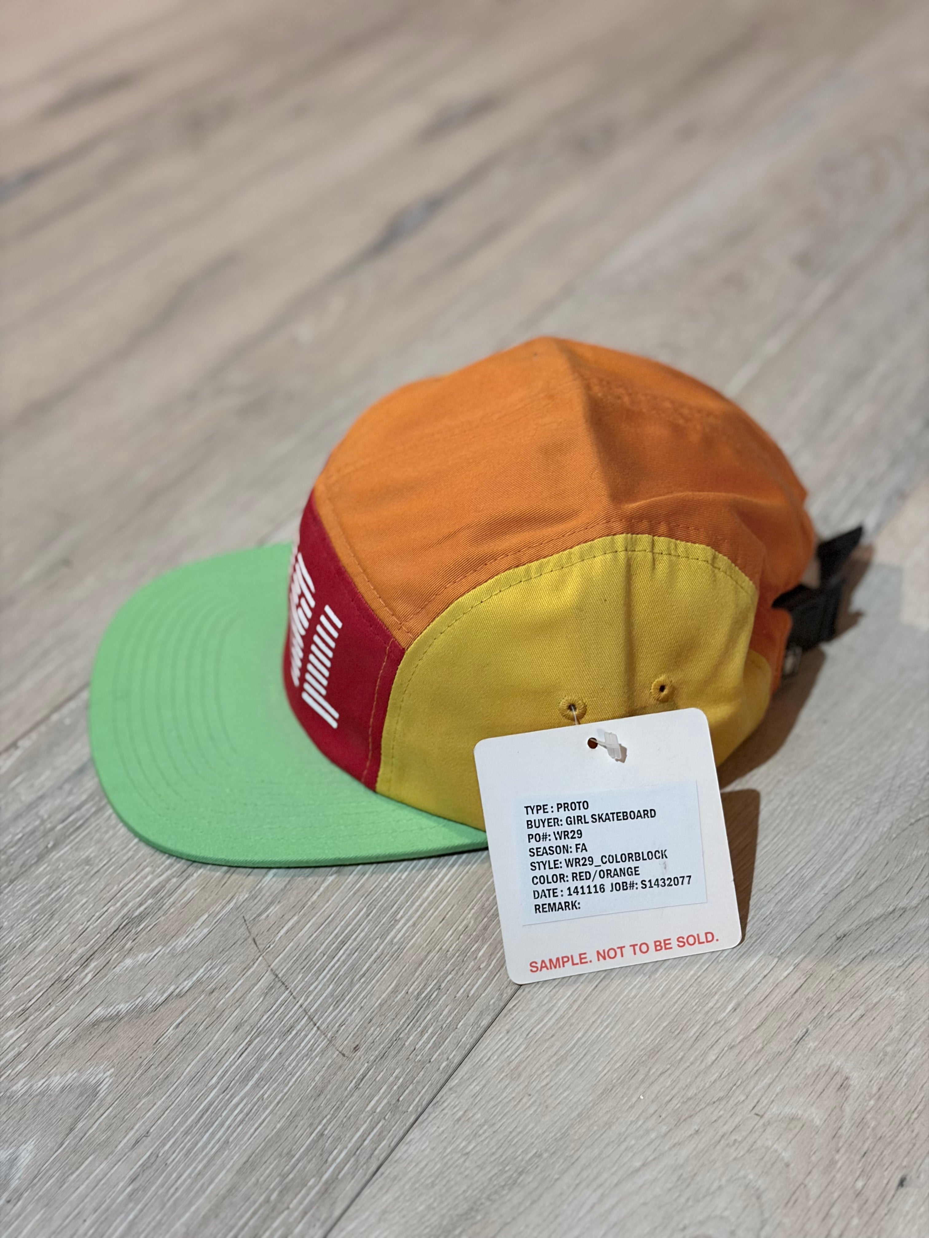 Girl Skateboard Company 5 panel hat multi color