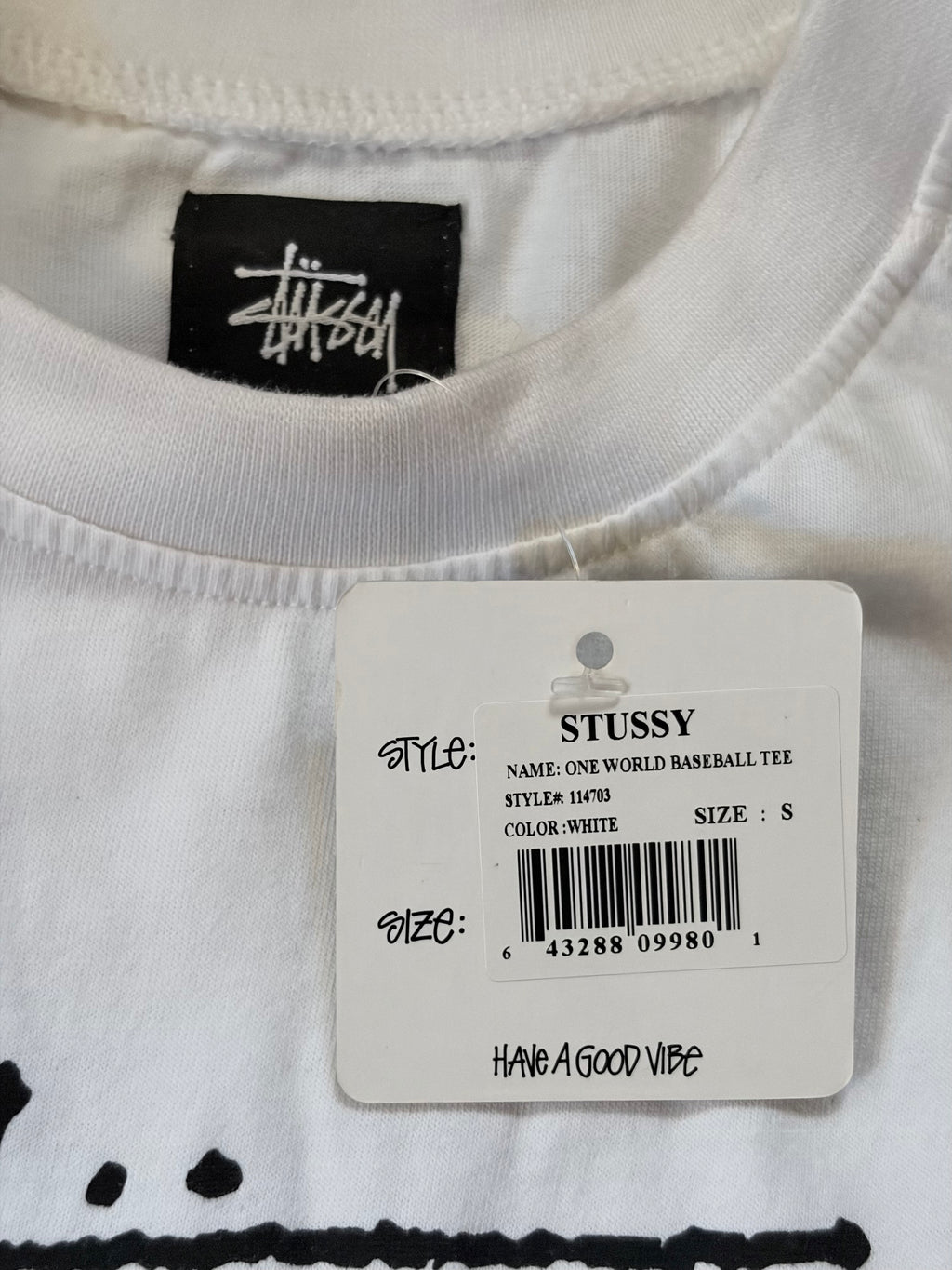 Stussy 3/4 sleeve size Small