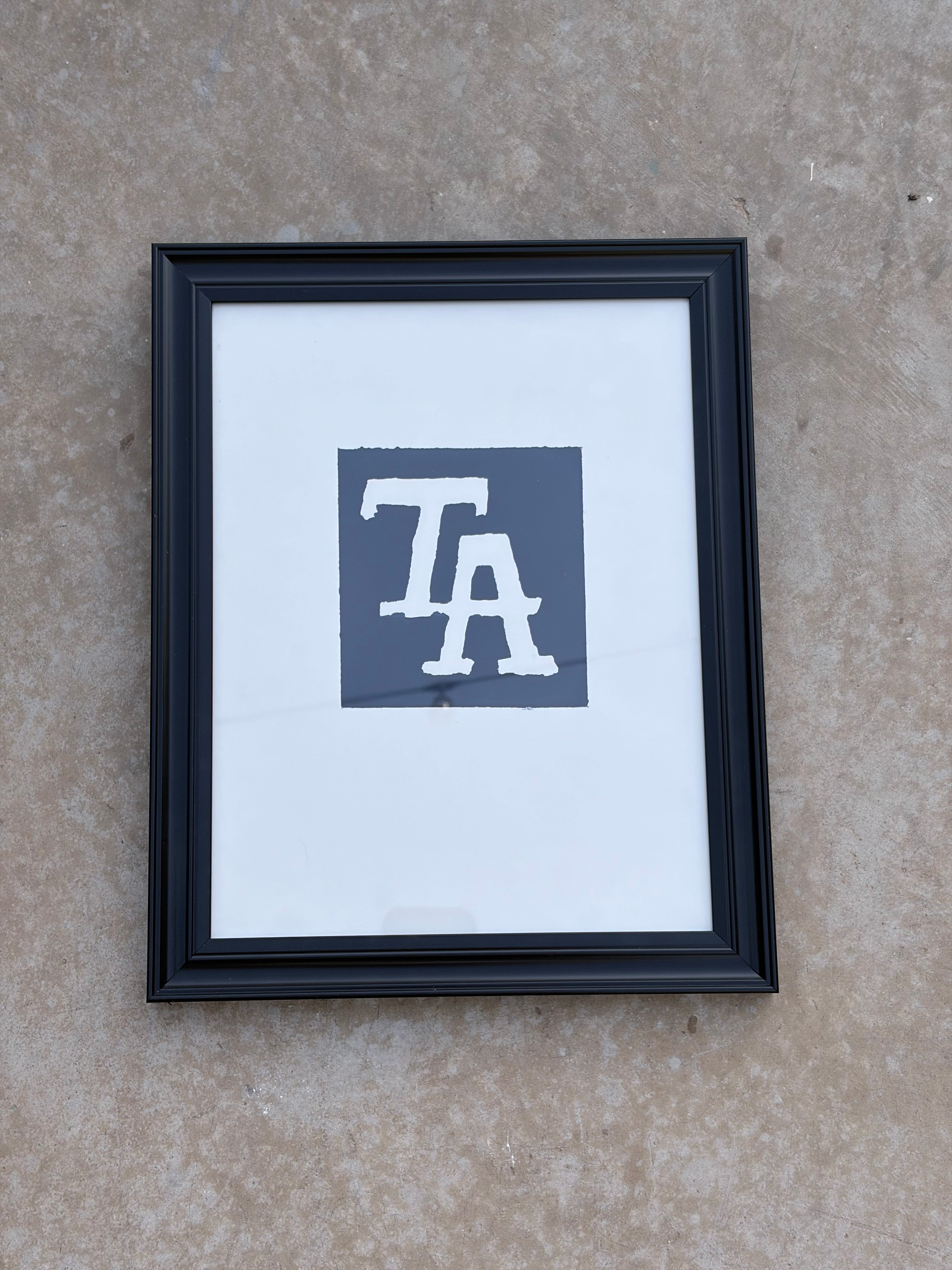 TA Screen Print Framed