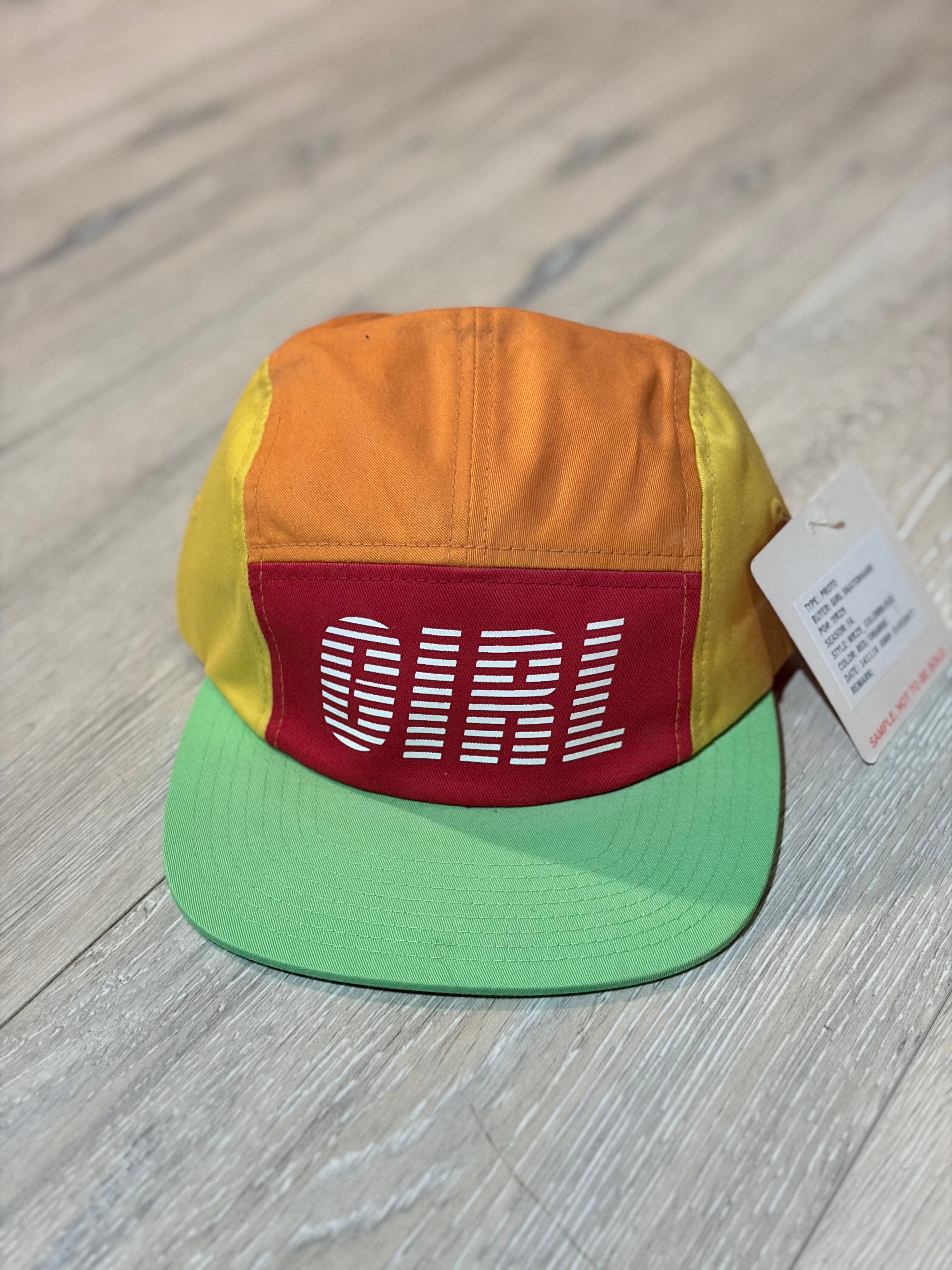 Girl Skateboard Company 5 panel hat multi color