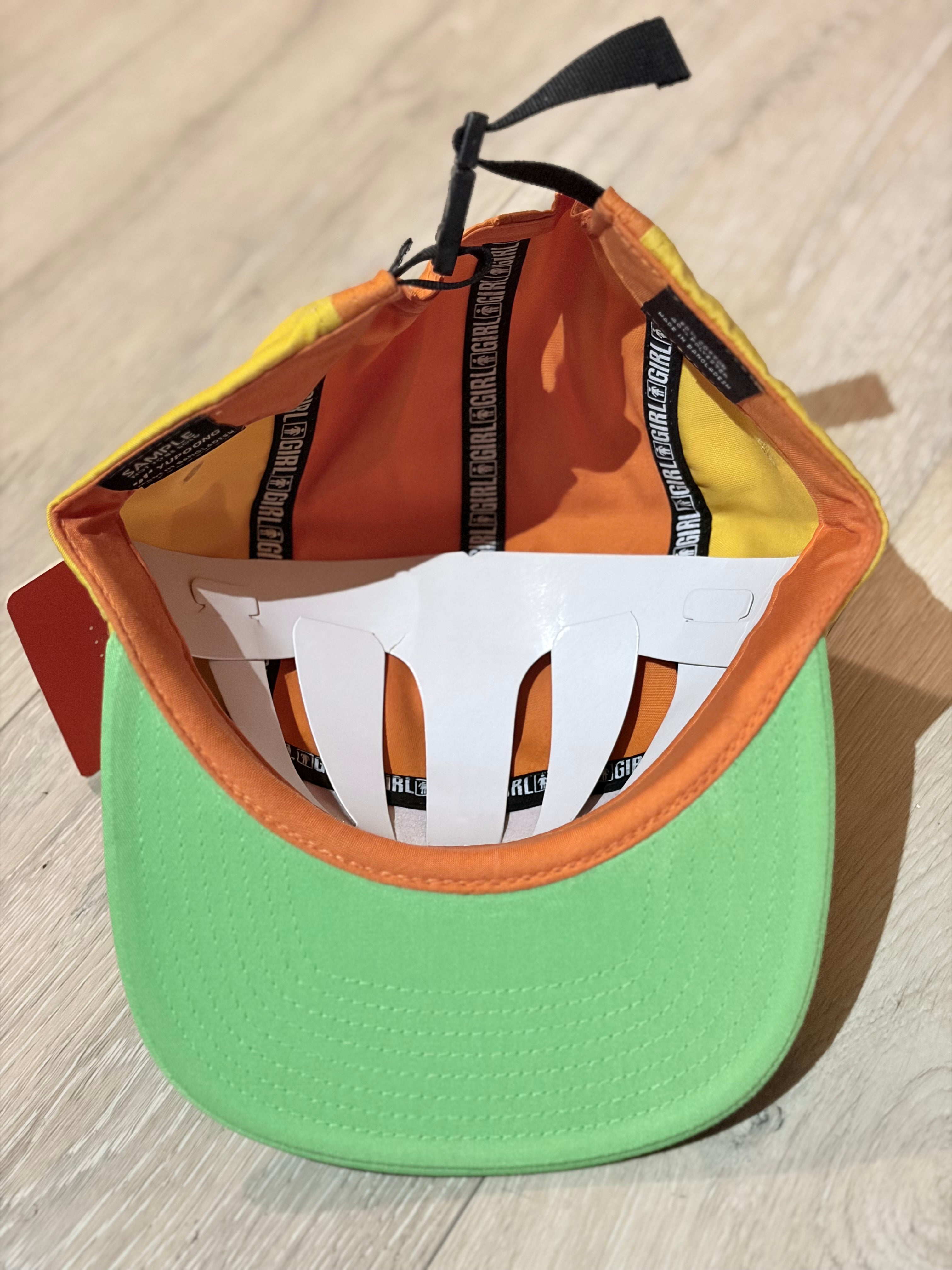 Girl Skateboard Company 5 panel hat multi color