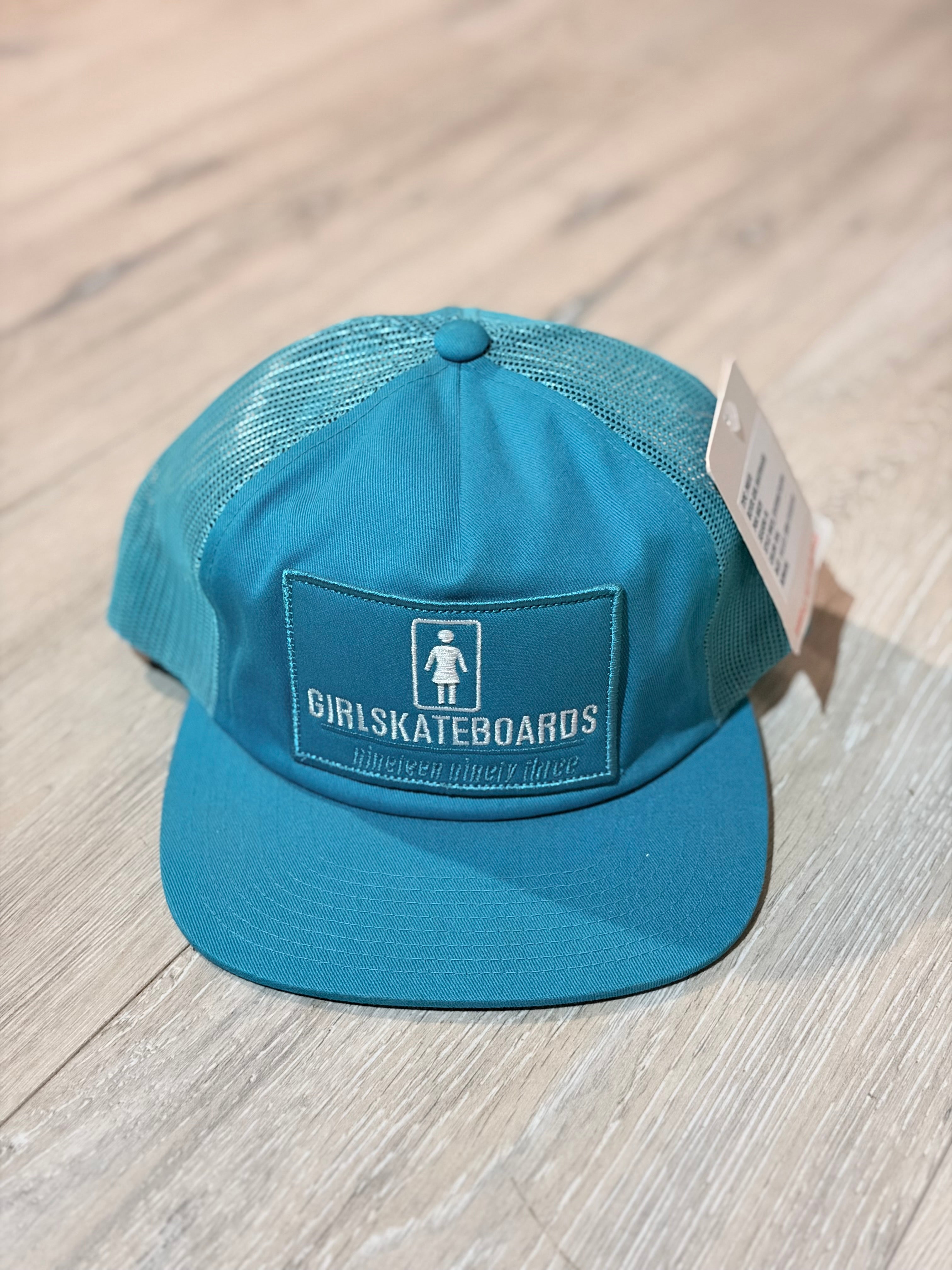Girl Skateboards - Snap Back Trucker hat Teal