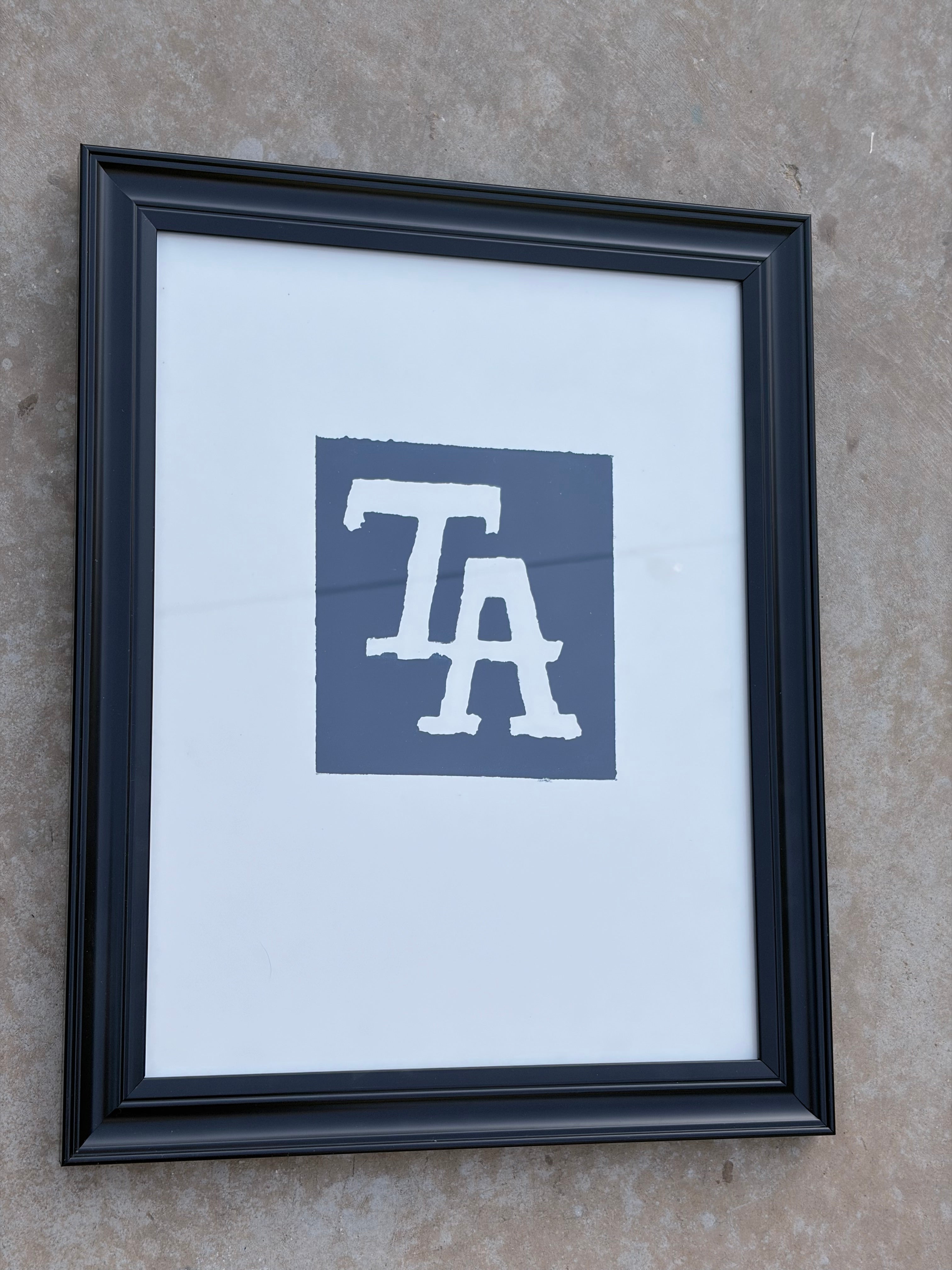 TA Screen Print Framed