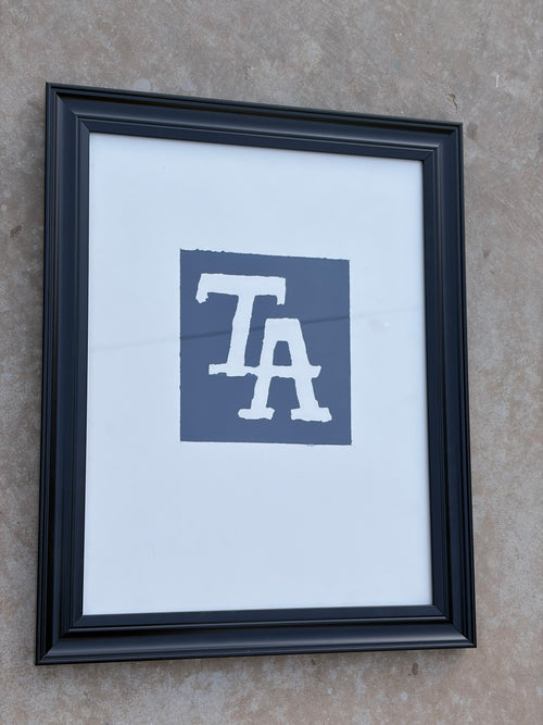 TA Screen Print Framed