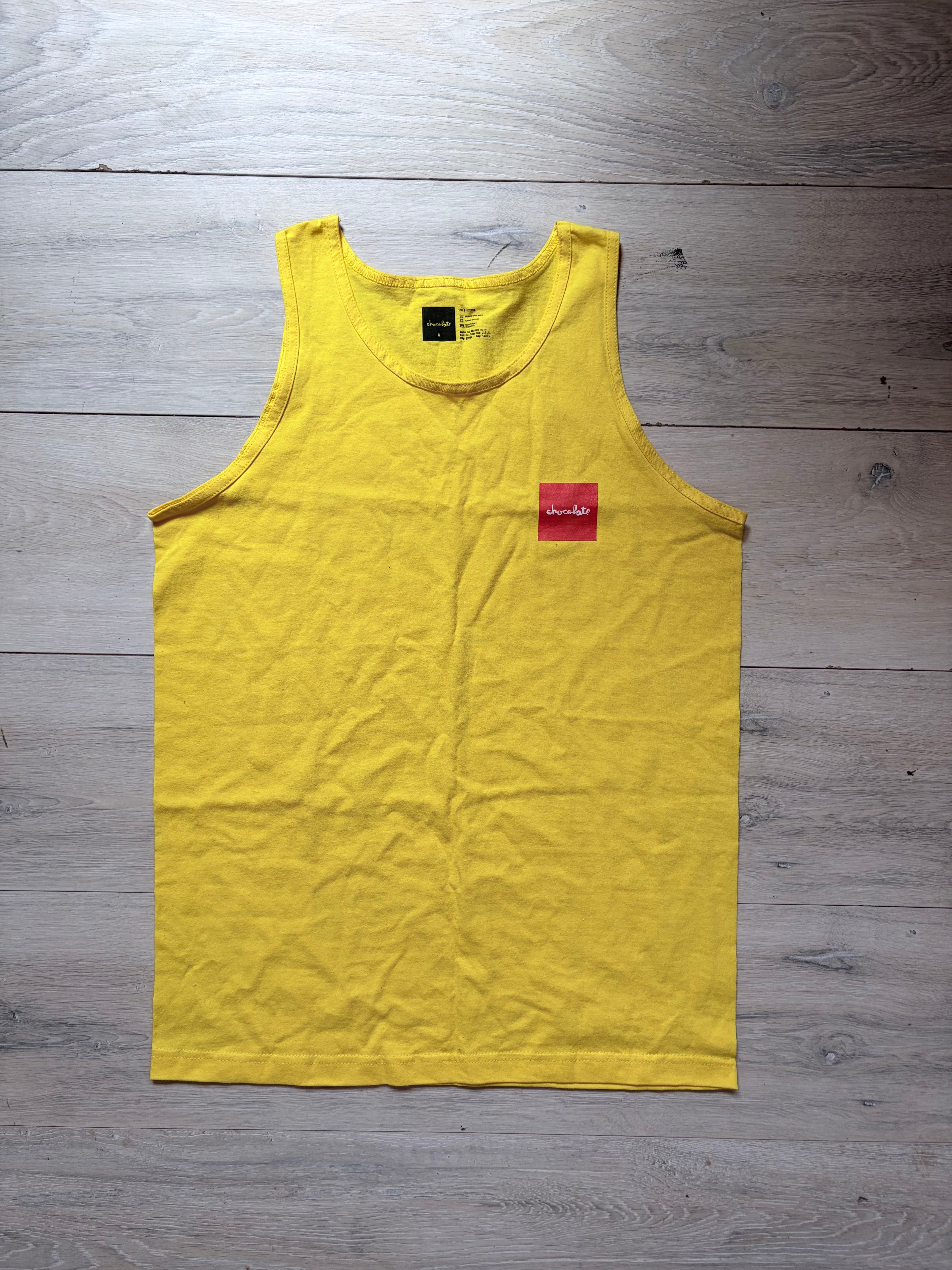 Chocolate skateboards screen printed tank Sz M