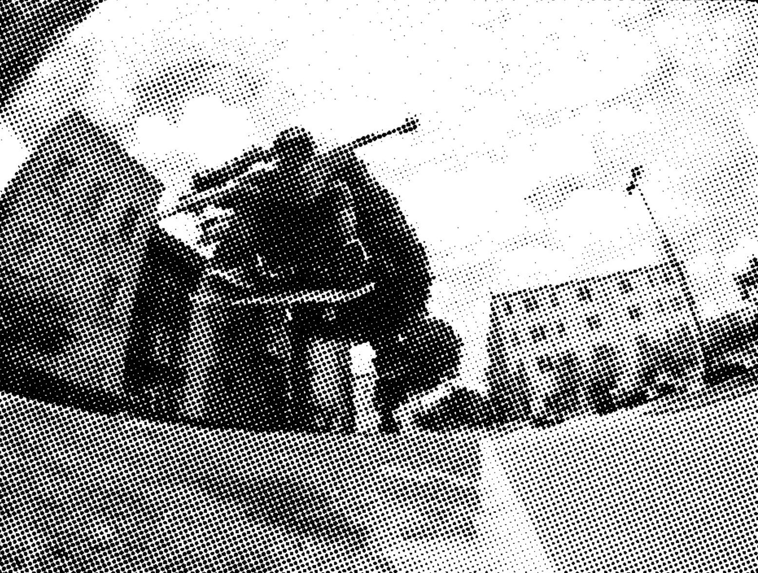 Al kickflip halftone